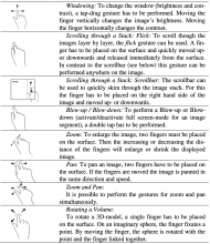  Generated multi-touch gesture set. Drawings by F. Speicher.